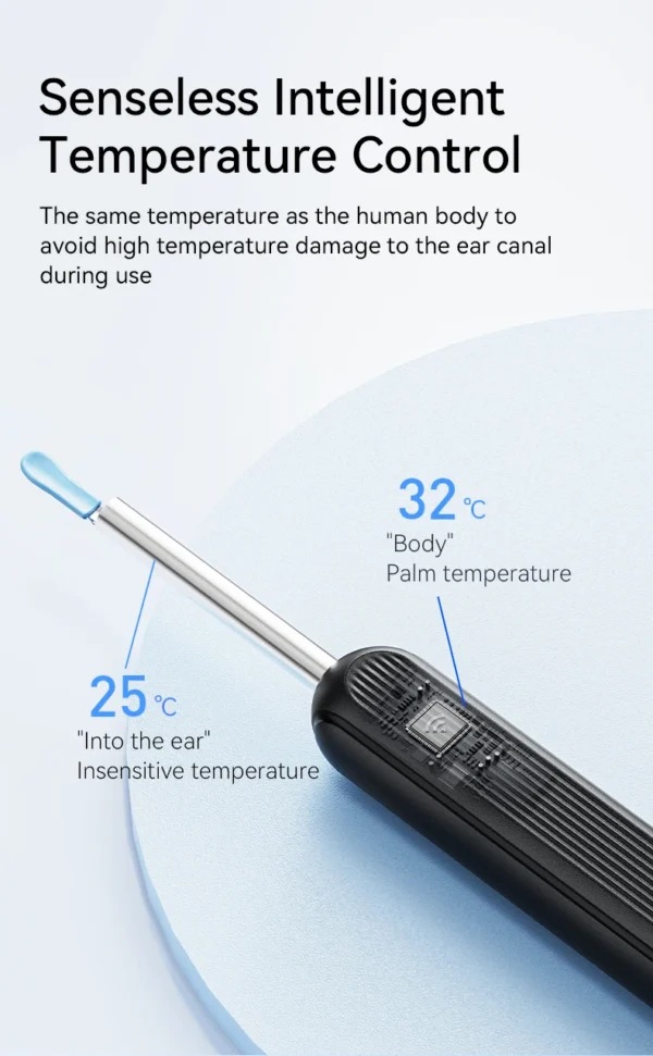 Visual Ear Wax Cleaner with Camera Safe Earwax Removal Endoscope with 5M Camera Luminous Otoscope Ear Cleaning Tools Ear Care - Image 16