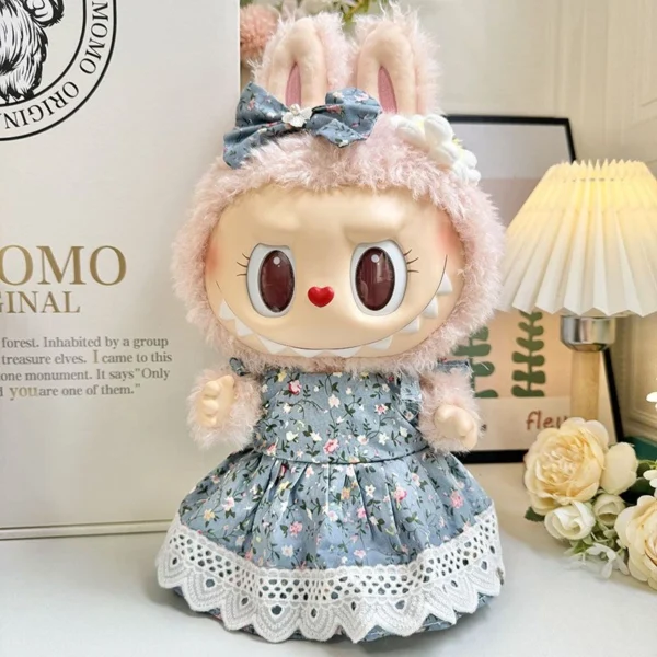 New Arrival 38cm Mini Cute Doll Clothes Outfit Accessories Labubu Idol V1 V2 Cloud Shirt Set Ornament Only Clothes Birthday Gift - Image 7