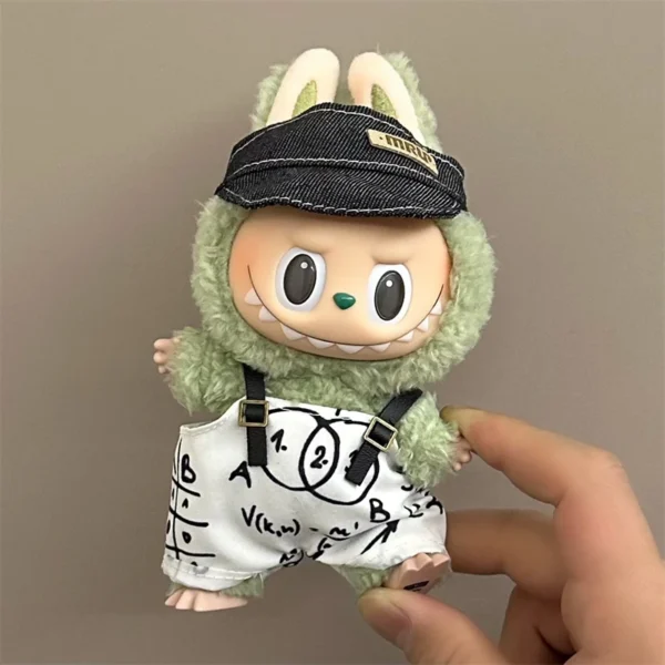 17cm Lbb Plush Doll Clothes Set Hairband T-shirt Pants Bag for 15cm Cotton Doll Dress Up Accessories DIY Toys Birthday gift - Image 2