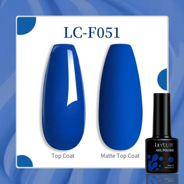 LILYCUTE 129 Colors 7ML Nail Gel Polish Nail Supplies Vernis Semi Permanent Nail Art Manicure Soak Off LED UV Gel Nail Varnishes - Image 69
