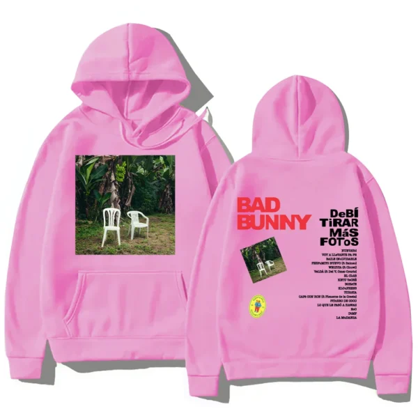 DTMF Debí Tirar Más Fotos Hoodies BAD BUNNY 2025 New Album Sweatshirt Harajuku High Street Pullover Fans Gift Fleece Streetwear - Image 13