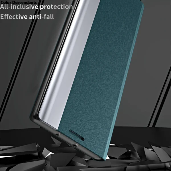 For Iphone 15 Pro Max Case Luxury Plating Leather Flip Cover For I Phone 15 Iphone15 ProMax 15Pro Plus Magnetic Stand Book Coque - Image 4