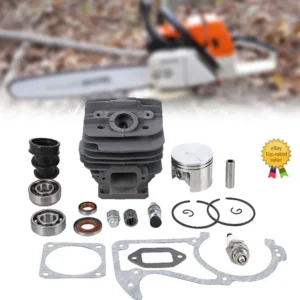 48MM Bore Cylinder Piston Kit For Stihl 034 AV SUPER 036 MS360 ChainSaw Nikasil High Quality Cylinder Piston Spring Set