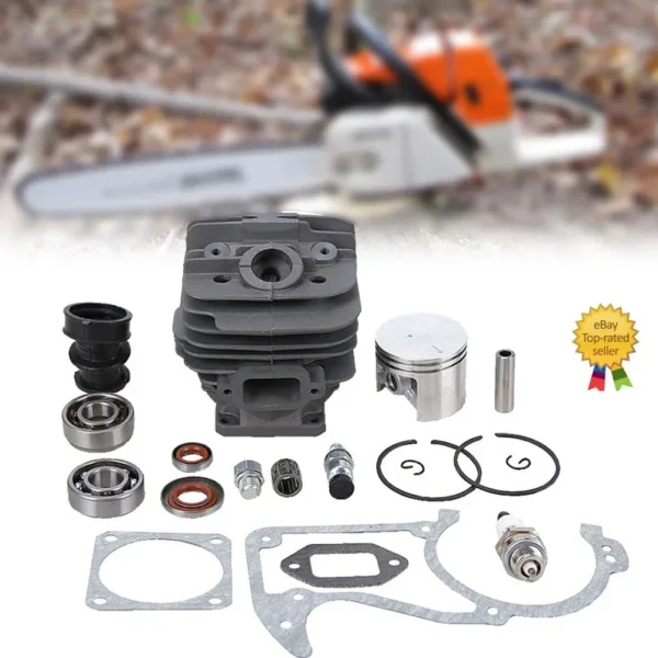 48MM Bore Cylinder Piston Kit For Stihl 034 AV SUPER 036 MS360 ChainSaw Nikasil High Quality Cylinder Piston Spring Set