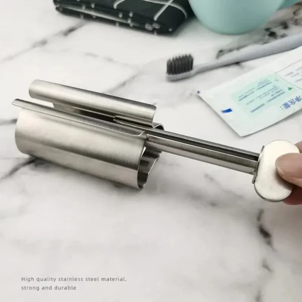 1pc Stainless Steel Wringer Roller Rotate Dispenser for Ointments Cosmetics Bathroom Accessories Toothpaste Squeezer Tube Roller - Image 13