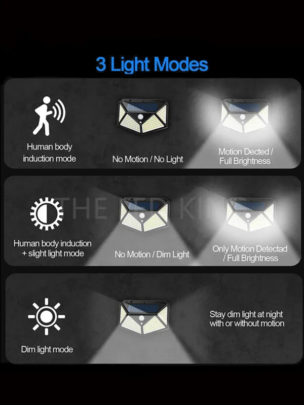 Multifunctional Solar Lamp Outdoor Garden Decoration Solar Led Light Waterproof Sunlight Powered Spotlight with Motion Sensor - Image 13