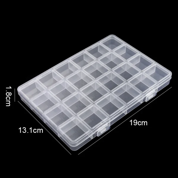 Transparent Storage Container Jewelry Box Clear Plastic Organizer Box Empty Earring Storage Organizer Display Case for Beads - Image 12