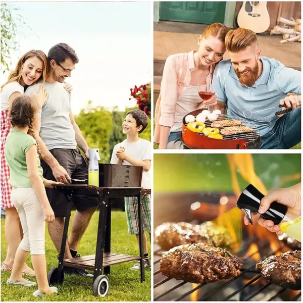 200/300/500ml Oil Spray Bottle BBQ Cooking Olive Oil Sprayer Kitchen Baking Oil Spray Empty Bottle Vinegar Bottle oil brush - Image 6