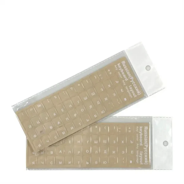 Russian English Transparent Keyboard Stickers Korean Hebrew Language Alphabet for Computer PC Dust Protection Laptop Accessories - Image 4