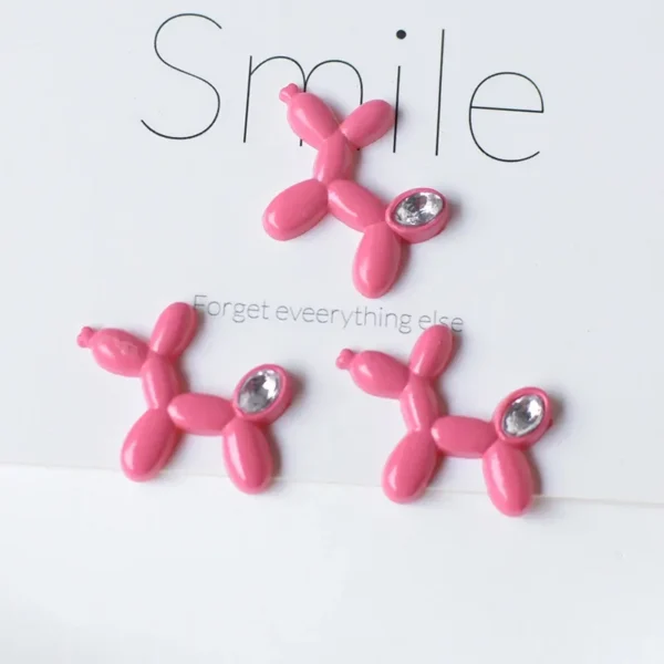 5pcs Cute Pink Series Cartoon Resin Flatback Cabochons for Diy Jewelry Making Handmade Crafts Materials - Image 6