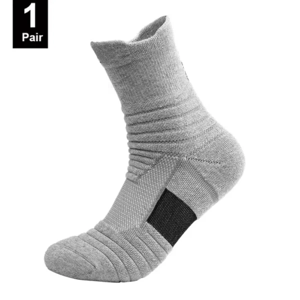 1/3 Pairs Anti-slip Football Socks Men Cotton Sock Short Long Tube Soccer Basketball Sport Socks Breathable Deodorous Sock 39-45 - Image 17