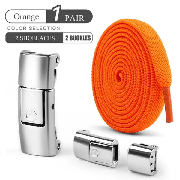 8mm No Tie Shoe Laces Press Lock Shoelaces Without Ties Elastic Laces Sneaker Kids Adult Widened Flat Shoelace for Shoes - Image 19