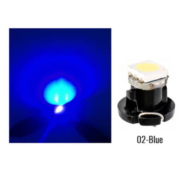 10x T3 LED 3528 SMD Car Cluster Gauges Dashboard White  Ice Blue Red Pink Green Instruments Panel Light Neo Wedge Bulbs - Image 9