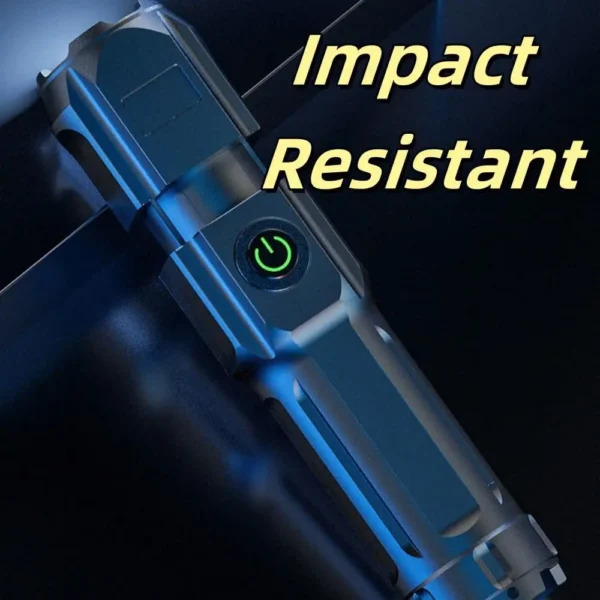 Telescopic Zoom Tactical Flashlights Rechargeable LED Torch 4 Lighting Modes Long-Range Waterproof Camping Fishing Flashlight - Image 2