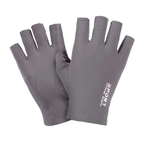 Ice Silk Halffinger Cycling Gloves for Men and Women Outdoor Sports Fitness Driving Fishing Highelastic Comfortable - Image 5