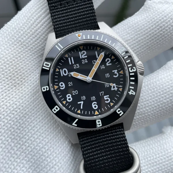 STEELDIVE SD1944 New 45MM Case Black Ceramic Bezel200M Waterproof NH35 Bright Luminous Sapphire Glass Automatic Dive Watch Reloj - Image 16