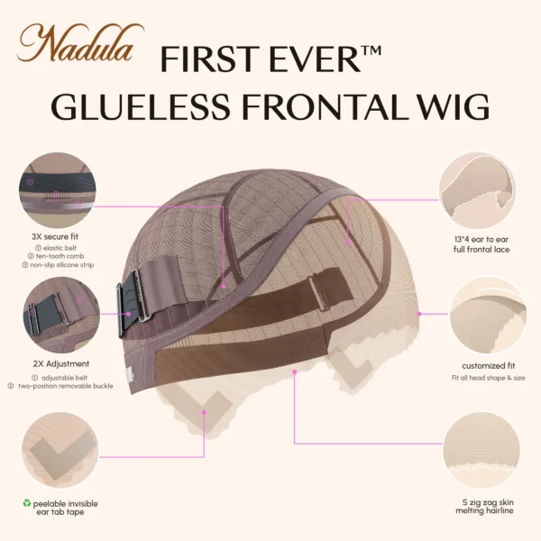 Nadula 13x4 Pre-Cut Lace Frontal Super Secure Water Wave Glueless Human Hair Wig Real Ear To Ear Bleached Knots Pre-Everything - Image 8