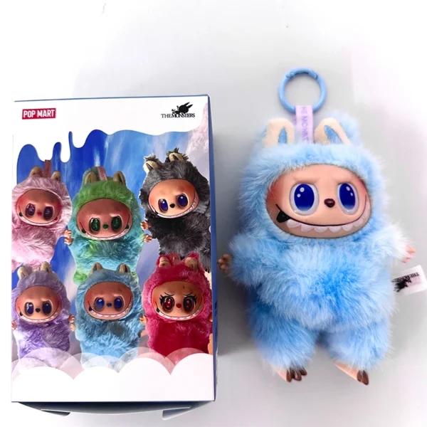 Labubu V3 Heartbeat Macaron Have A Seat Big Into Energy Series Pendant Doll Decor Keychain Collection - Image 9