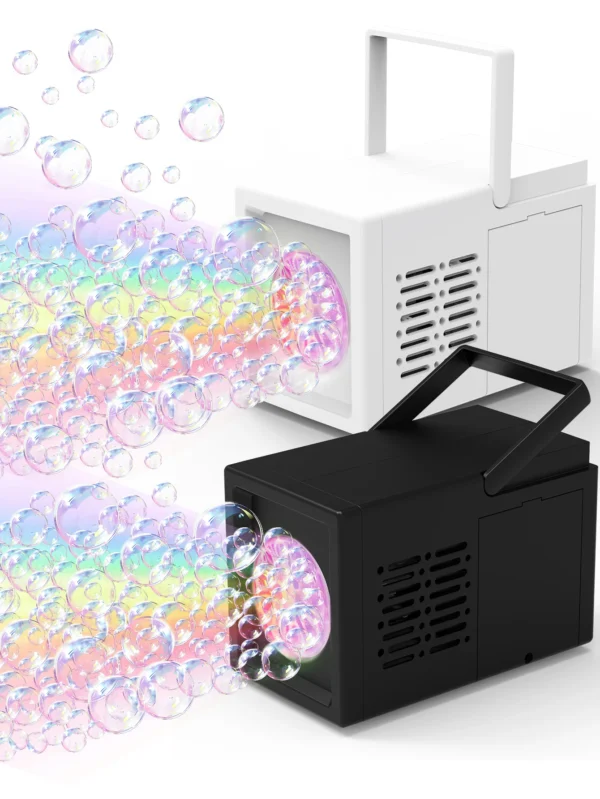 10 hole fully automatic bubble blowing handheld electric bubble machine toy outdoor birthday without battery and bubble water - Image 9