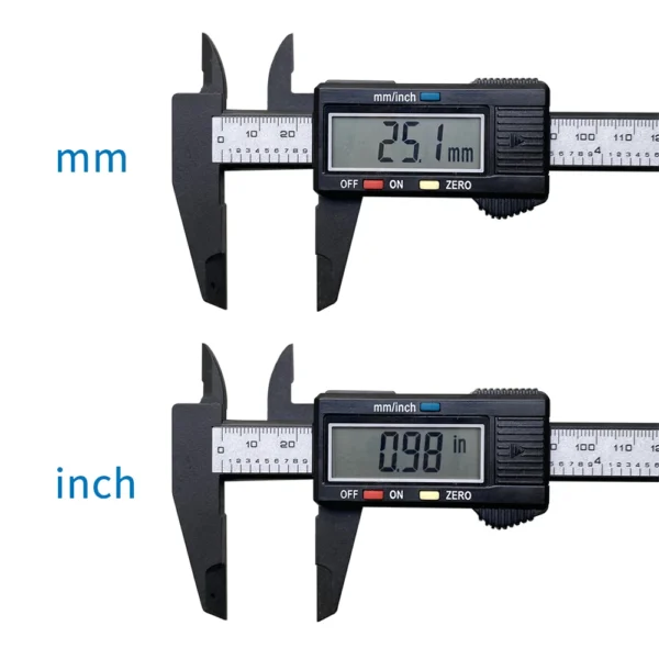 150mm 100mm Electronic Digital Caliper Carbon Fiber Dial Vernier Caliper Gauge Micrometer Measuring Tool Digital Ruler - Image 12
