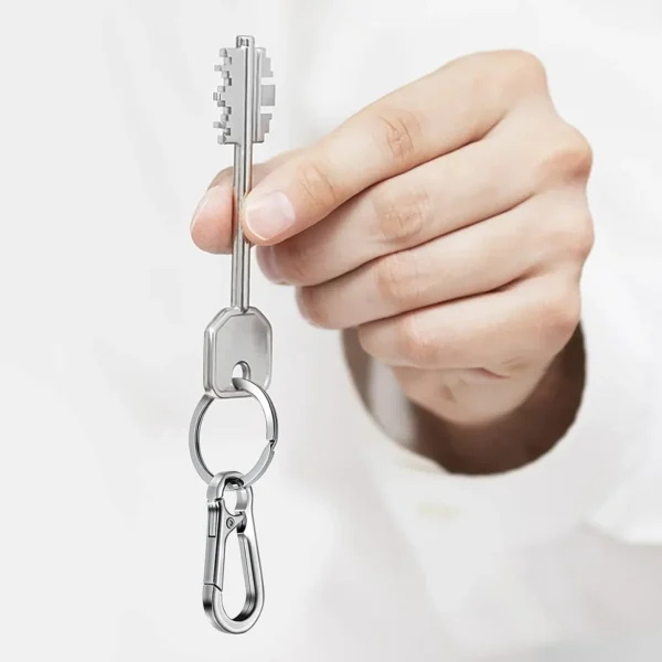 4Pcs Carabiner Clip Keychain Metal Carabiner Shape Key Ring Keyring Key Holder Clips Hook Holder Organizer for Car Keys Finder f - Image 5
