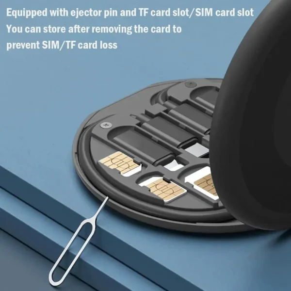 PD 60W Multifunctional USB Type C Data Cable Set Fast Charging For IPhone Xiaomi Charger Storage Box Adapter Card Pin Travel Box - Image 4