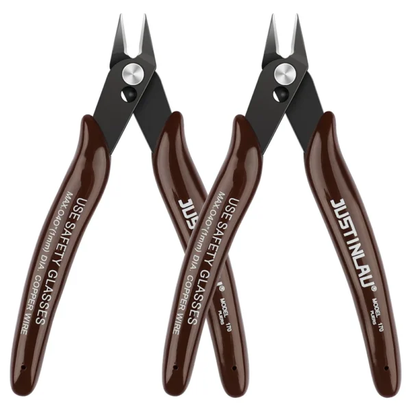 2Pcs Mini Nose Cutting Plier Electrical Wire Cable Cutter  Metal Side Snips Flush Pliers Convenient Durable Tool - Image 7