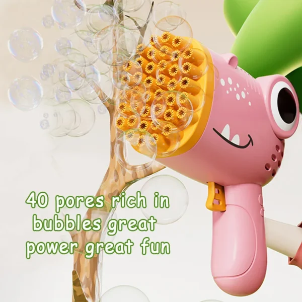 40 hole Dinosaur Bubble Gunner with Multi hole Bubble Gun Outdoor Entertainment Toy [No Bubble Water] - Image 6