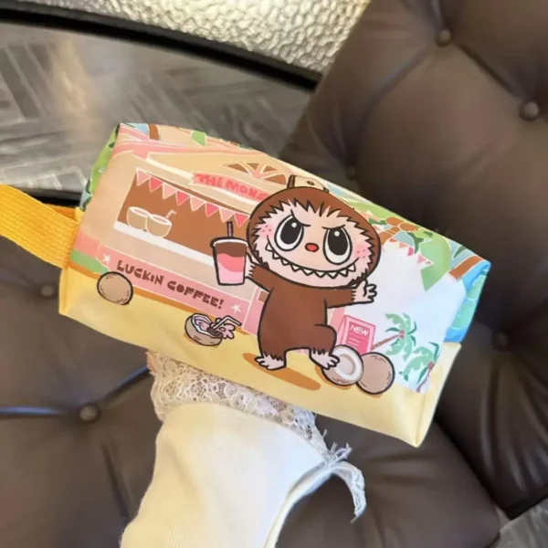 2025 Labubu Peripherals Children'S Zero Wallet LabubuCute Cartoon Student StorageBag Female Makeup Bag Waterproof Toiletries Bag - Image 6