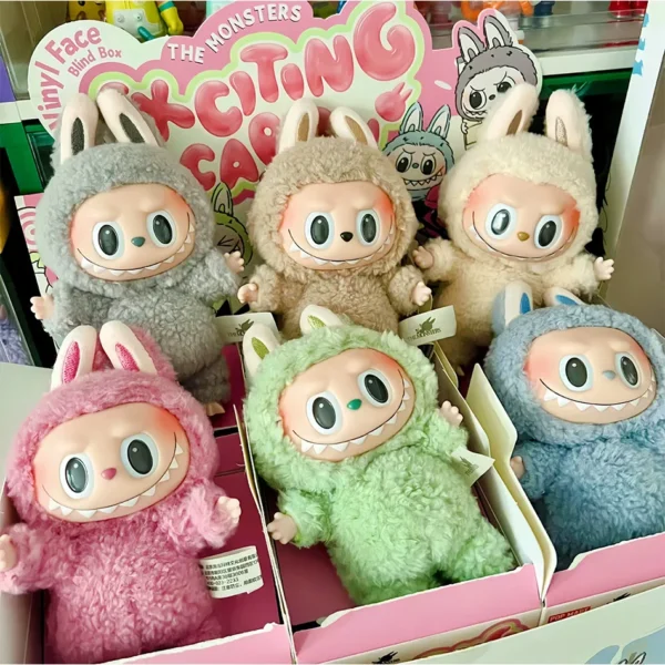 Cute Labubu The Monsters Box Toys Exciting Macaron Vinyl Face Mystery Boxes Mokoko Keychain for Birthday Christmas Gifts - Image 30