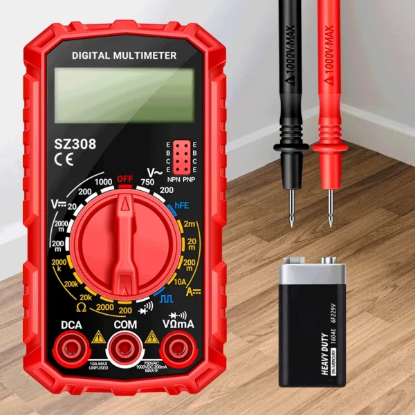 ANENG SZ308 Digital Multimeter   AC/DC Current Meter Voltage Resistance Meter Electrician LCD Backlight Ohm Square Wave Test - Image 10