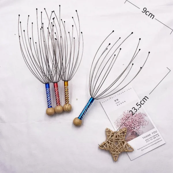 Octopus Head Massager Scratching Scalp Relaxation Relief Body Massager Scratcher Relieves Tension Health Care Tools Random - Image 18