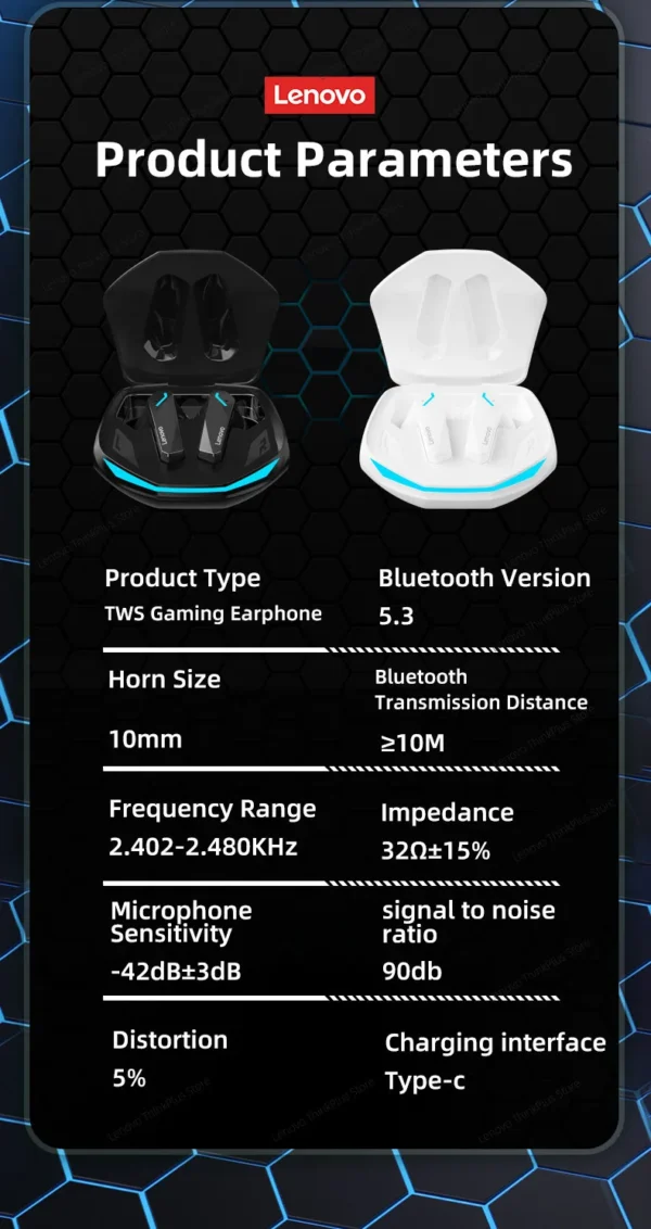 Choice Lenovo GM2 Pro TWS Wireless Headphones Earphone Bluetooth-compatible 5.3 Waterproof Headset with Mic for Xiaomi iPhone - Image 25
