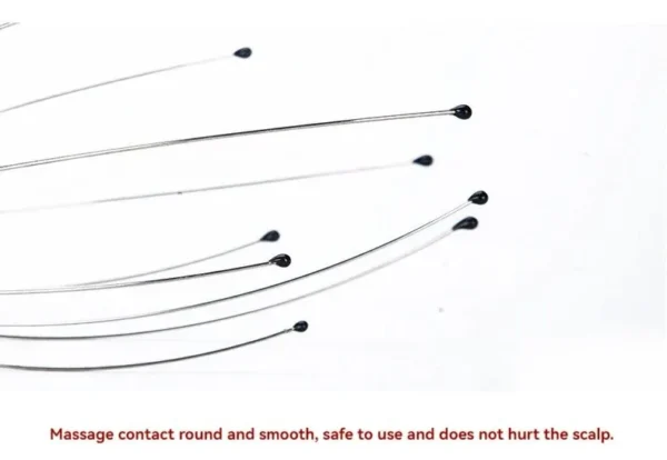 Octopus Head Massager Stainless Steel Engraved Head Relaxer Brain Massage Claw Scalp Scratcher Itch Reliever - Image 14