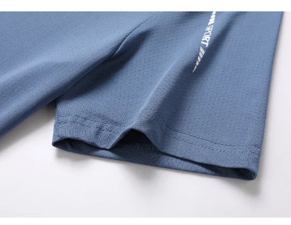 CHRLCK Men's Running Quick Drying T-shirts Breathable Hiking Fishing Tees Soft Elasticity Outdoor Sports Short Shirt Summer - Image 24