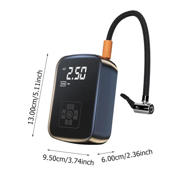 1PC Car Mounted Wireless Digital Display Inflation Pump Portable Wireless Air PumpTire Inflator for Electric Cars - Image 25