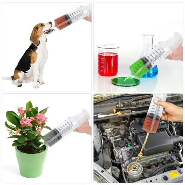 100/300/550ml Large Capacity Syringes Oil Pump With 1m Hose Pet Feeding Measuring Pump Hydroponics Nutrient Big Syringe - Image 17
