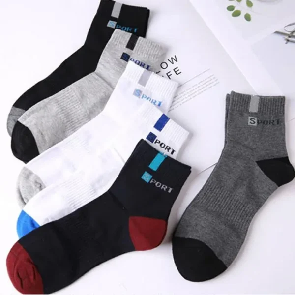 10pairs Breathable Cotton Sports Stockings Men Bamboo Fiber Autumn and Winter Men Socks Sweat Absorption Deodorant Business Sox - Image 3