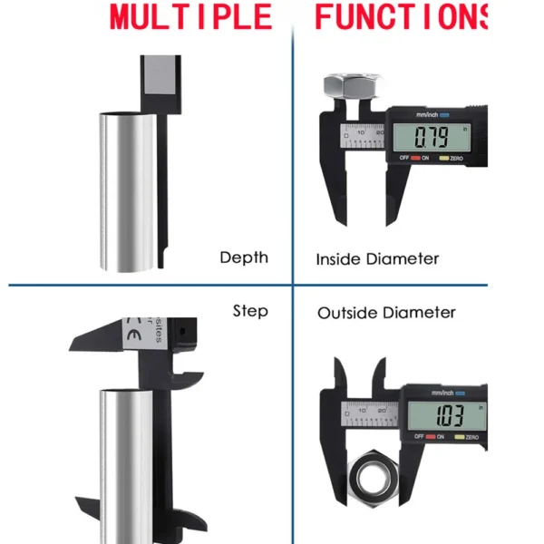 150mm 100mm 0.1mm Electronic Digital Caliper Vernier Caliper Measuring Tool Gauge Micrometer Measuring Tool Digital Ruler - Image 13