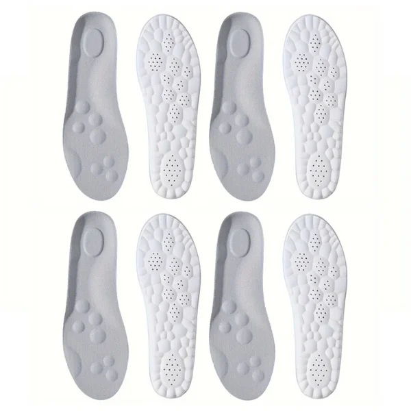 1Pair/2Pairs/4Pairs High Elasticity Latex Sport Insoles Soft Shoe Pads Arch Support Orthotic Insoles Breathable Deodorant Insole - Image 8