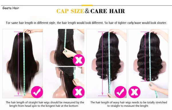 3D Body Wave Lace Front Wigs 13x4 13x6 Hd Lace Frontal Wig Pre Plucked Bouncy Wavy Curl Human Hair Wigs for Women Geeta Hair - Image 9