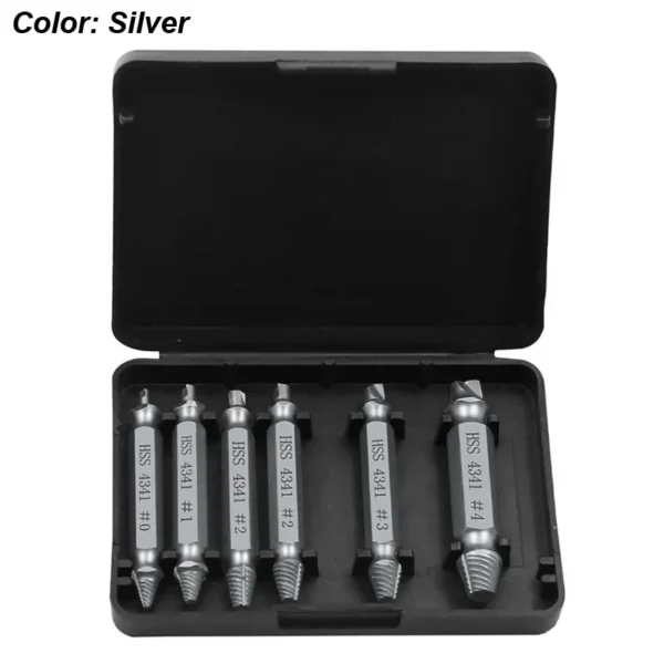Damaged Screw Extractor Set HSS Drill Bit Stripped Broken Remover Small Easily Quickly Take Out Kit Easy Demolition Power Tools - Image 8