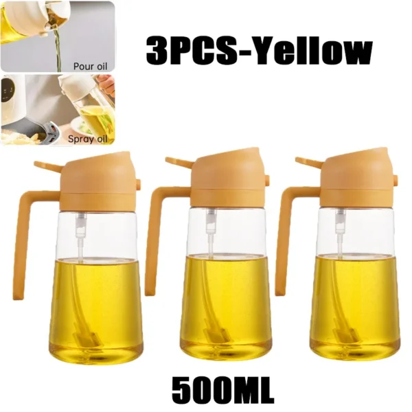 200/300/500ml Oil Spray Bottle BBQ Cooking Olive Oil Sprayer Kitchen Baking Oil Spray Empty Bottle Vinegar Bottle oil brush - Image 23