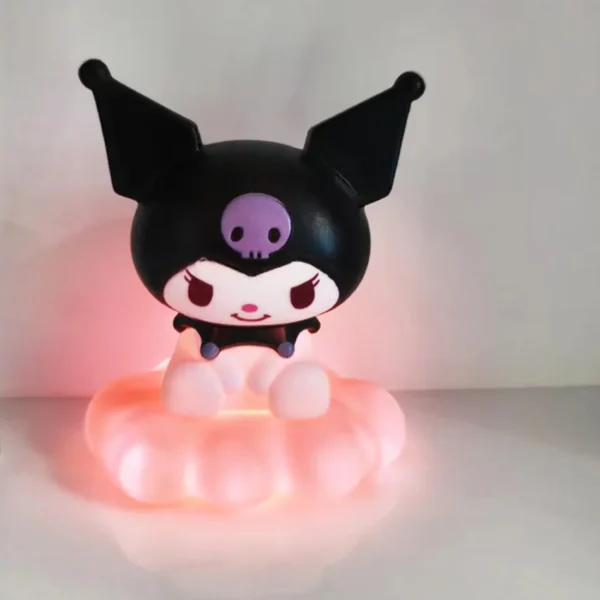 New Kawaii Sanrios Night Light Enamel Cloud Cartoon Kuromi Cinnamoroll Pochacco Small Table Light Illuminating Decoration - Image 18