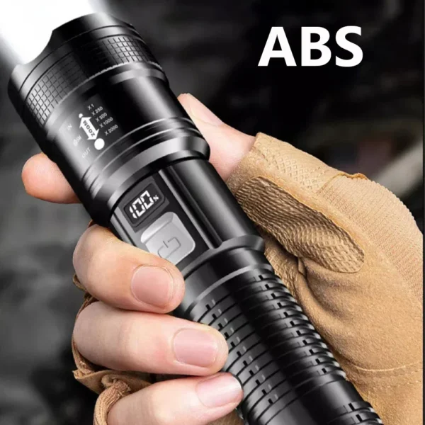 High Strong Power Led Flashlights Tactical Flash Light Torch Ultra Bright Lamp USB Charging Camping Fishing Defensa Zoom Lantern - Image 6