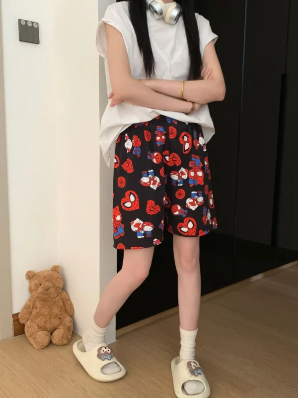 New KT Pajama Pants Woman Kawaii Home Shorts Summer Anime Loose Elastic Waist Girls Sleeping Homewear Soft Fashion Pant Gifts - Image 21
