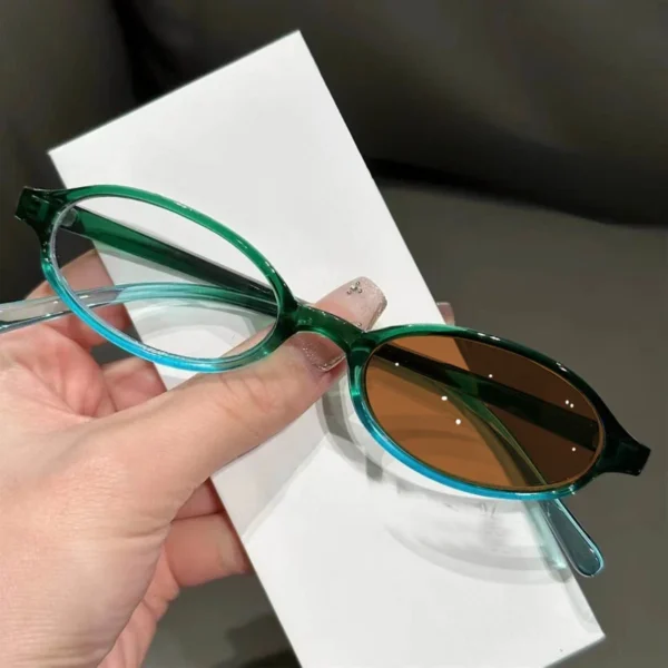 Women's New Finished Photochromic Myopia Glasses Men Small Oval Frame Minus Eyewear Fashion Discoloration Ultralight Eyeglasses - Image 22