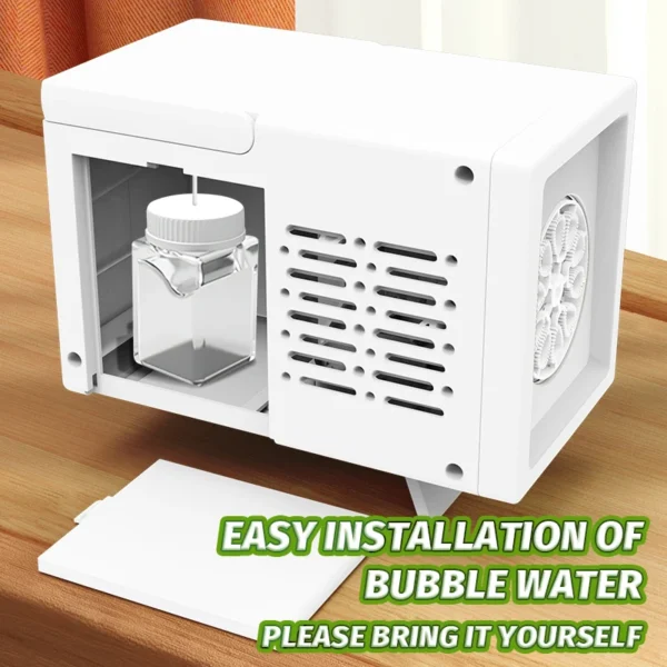 10 hole fully automatic bubble blowing handheld electric bubble machine toy outdoor birthday without battery and bubble water - Image 5