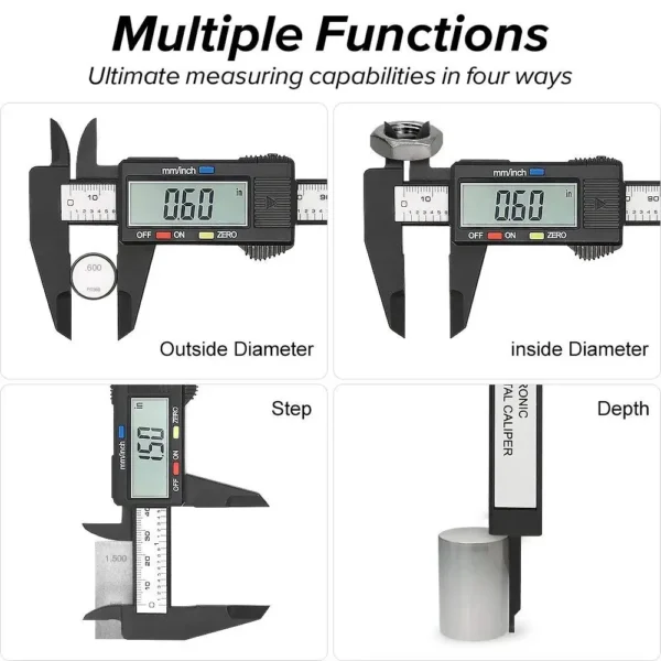 150mm 100mm 0.1mm Electronic Digital Caliper Vernier Caliper Measuring Tool Gauge Micrometer Measuring Tool Digital Ruler - Image 6