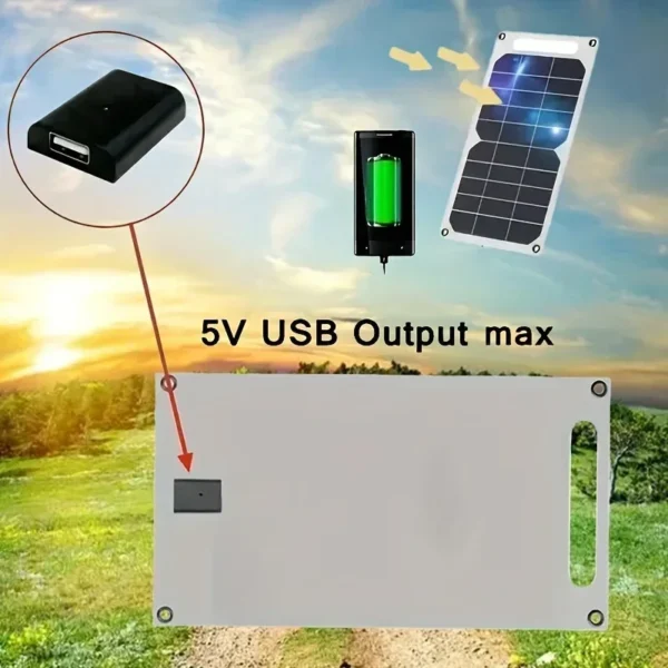 35W Sunpower Portable Solar Panel 5V Solar Plate WithUSB Safe Stabilize Charger ForPower Bank Phone Outdoor Camping Home RV Gift - Image 15